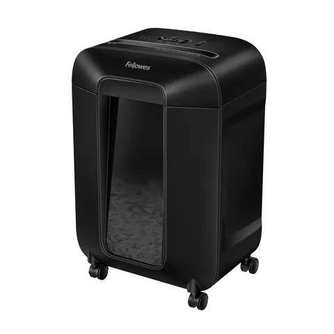 Distrugător de documente Fellowes Powershred LX85, P-4, Cross-Cut, negru, volum coș 19 L, nivel de zgomot 70-75 dB