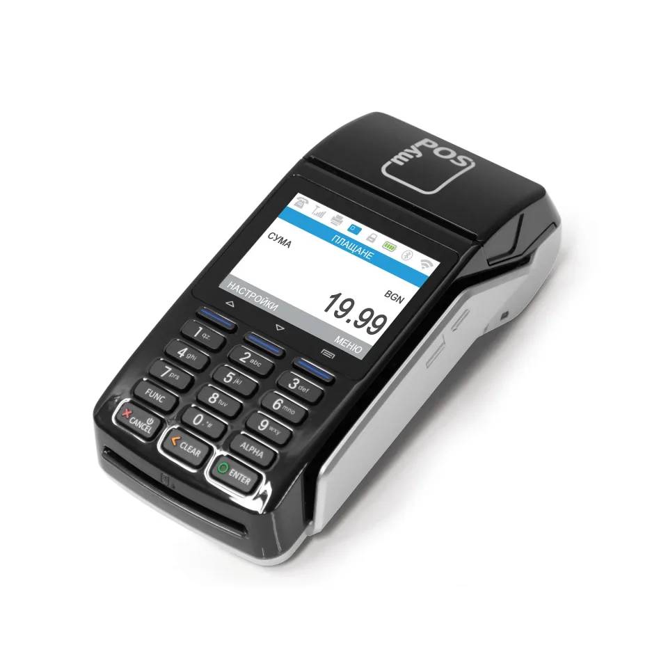 Pos terminal myPos Combo, 3G, Bluetooth, Wi-Fi, NFC, alimentare 9 V