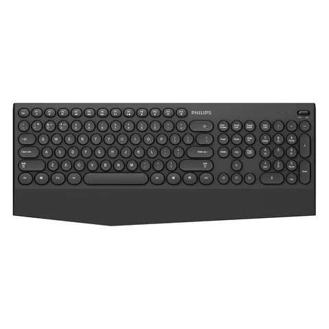 Tastatură K303 Philips, cu Bluetooth, neagră, USB, 104 butoane