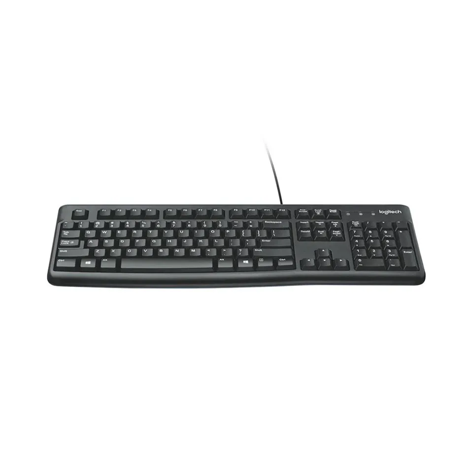 Tastatură Logitech K120, USB, cu cablu 1.5 m, negru
