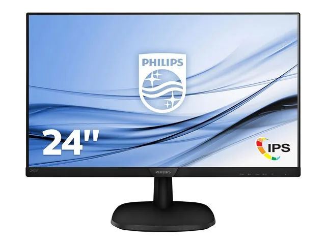 Monitor Philips 243V7QDSB, 23.8'', LED, 1920 x 1080, 250 cd/m2, 4 ms, HDMI, VGA, 16:9, 75 Hz, negru