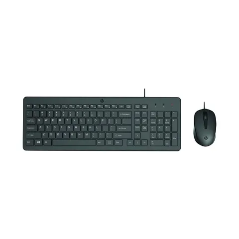 Set HP - Mouse și tastatură 150, cu cablu 1 m, USB Type-A, 3 butoane pe mouse, negru