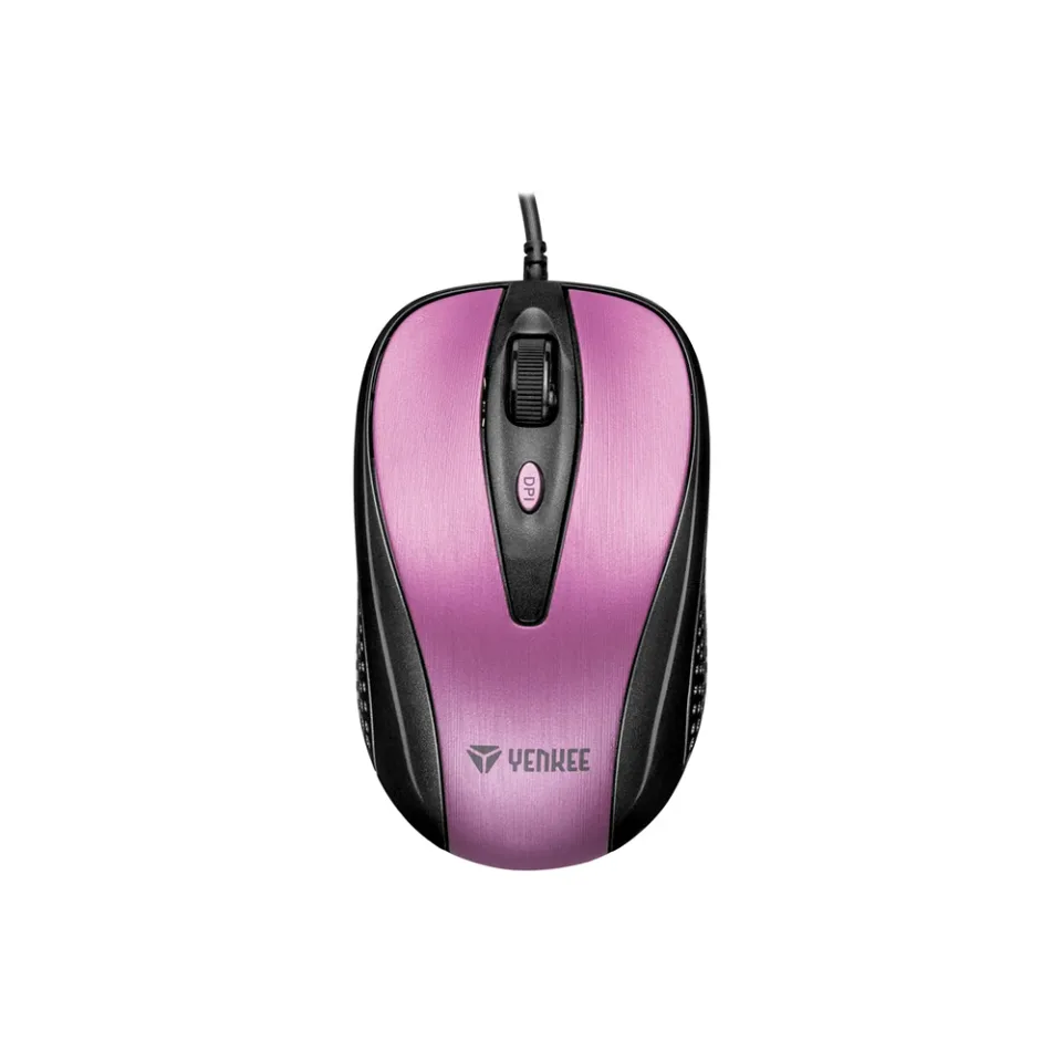 Mouse Yenkee 1025PK, optic, USB, 2400 dpi, cu fir, roz