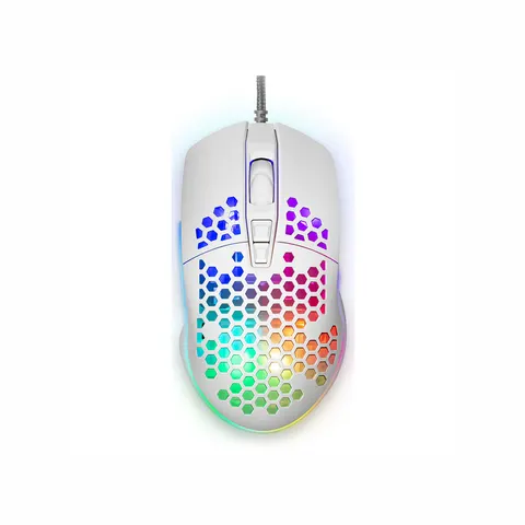 Mouse Yenkee Shotgun 3030WE, gaming, 6400 dpi, USB, alb
