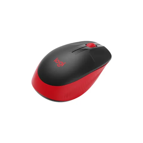Mouse Logitech M190, wireless, USB, 3 butoane, roșu