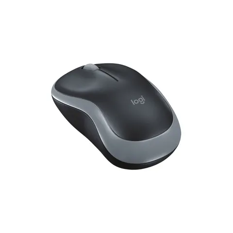Mouse Logitech M185, wireless, optic, 3 butoane, USB, negru-gri