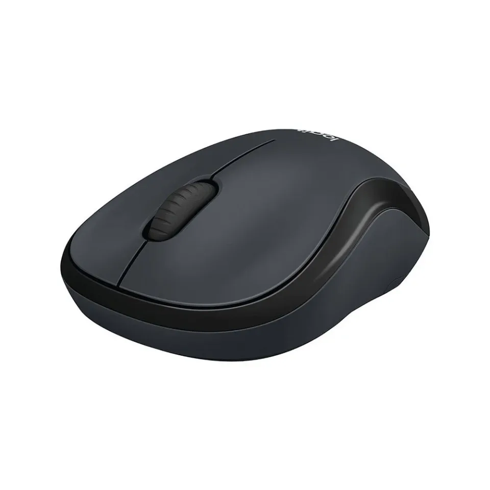 Mouse Logitech M220, USB, wireless, silențios, 3 butoane, AA, negru