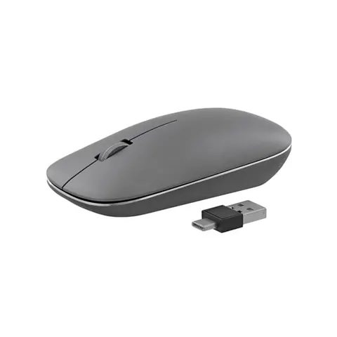 Mouse TNB iClick, Bluetooth, 3 butoane, 1600 dpi, USB, gri