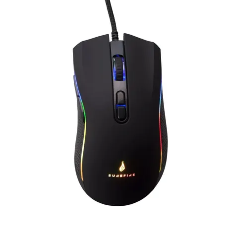 Mouse SureFire Hawk Claw, gaming, cu fir, 7 butoane, RGB, USB
