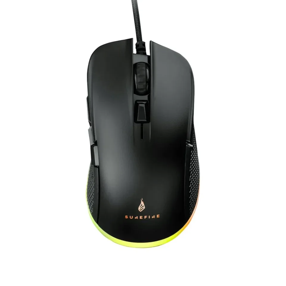 Mouse SureFire Buzzard Claw, gaming, cu fir, 6 butoane, RGB, USB