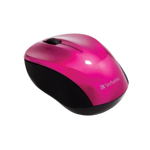Mouse Verbatim Go Nano, wireless, optic, USB, 1600 dpi, roz