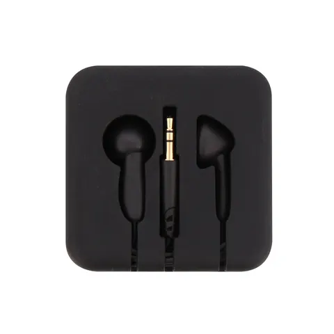 Căști TNB Pocket, mufă 3.5 mm, cablu 1.2 m, negru, în cutie de silicon