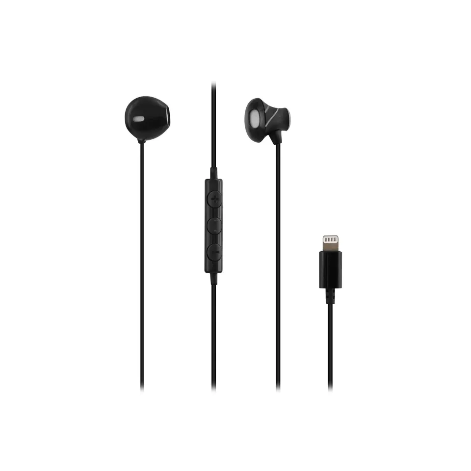 Căști TNB Curv In Ear, Lightning, 103 dB, cablu 1.2 m, negru