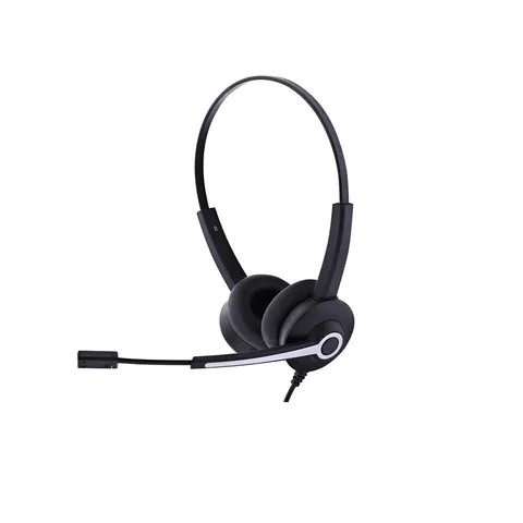 Căști TNB Activ 200S, cu microfon, jack 3,5 mm/USB Type A, negre