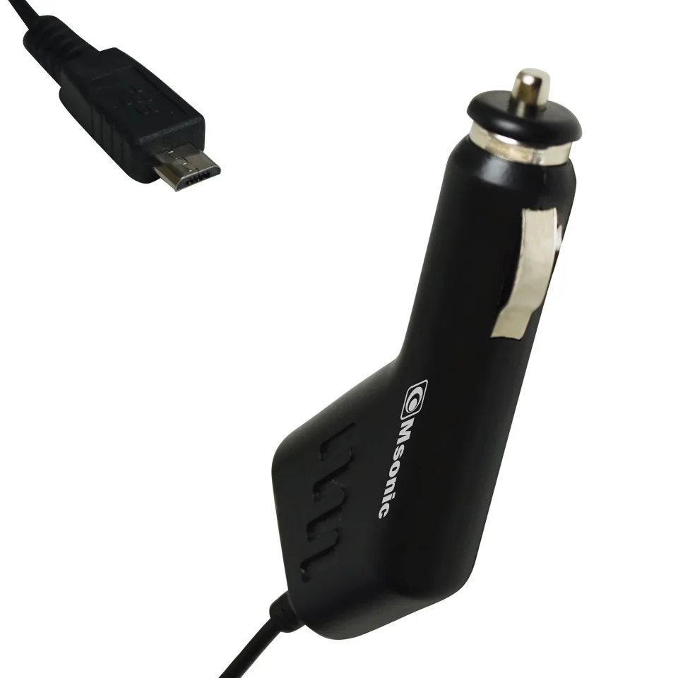 Dispozitiv încărcător Msonic, pentru bricheta auto, cu cablu micro-USB integrat