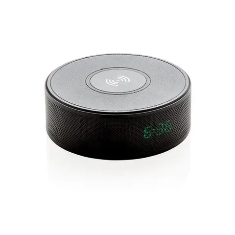 Încărcător wireless XD, cu ceas și difuzor, AUX