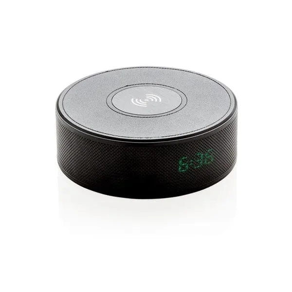 Încărcător wireless XD, cu ceas și difuzor, AUX