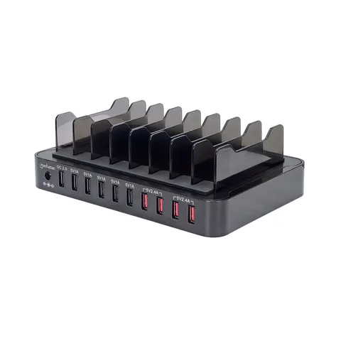Stație de încărcare Manhattan pentru 10 dispozitive, USB