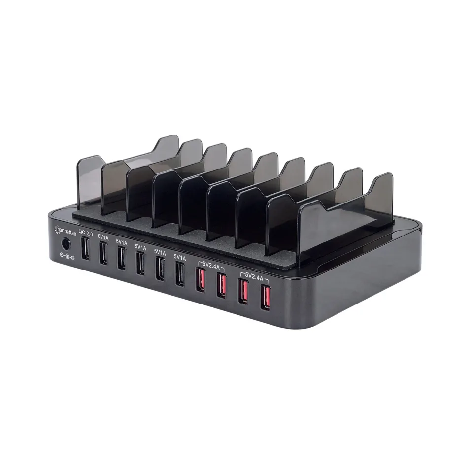 Stație de încărcare Manhattan pentru 10 dispozitive, USB