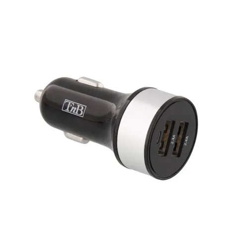 Încărcător TNB, pentru bricheta auto, dublu, 4.8 Ah, USB