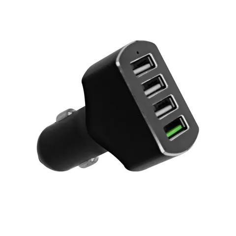 Dispozitiv încărcător TNB, pentru bricheta auto, cu 4 porturi USB, Quick Charge 3.0 USB