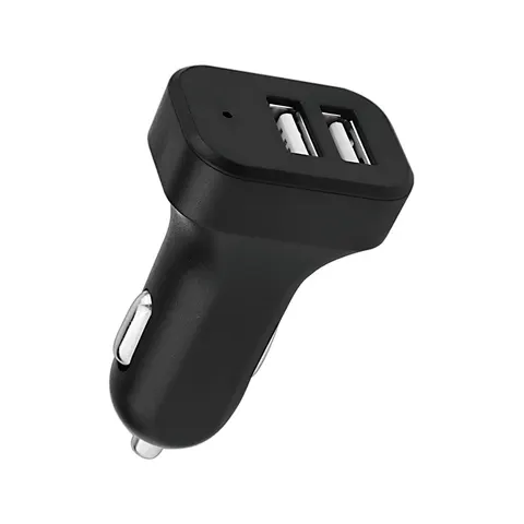 Încărcător auto Wesdar, 2 USB, negru