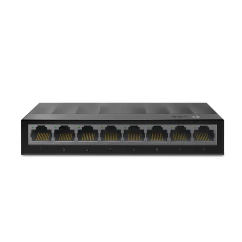 Switch TP-Link RJ-45, 8 porturi, 16 Gbps, 10/100/1000 Mbps, negru