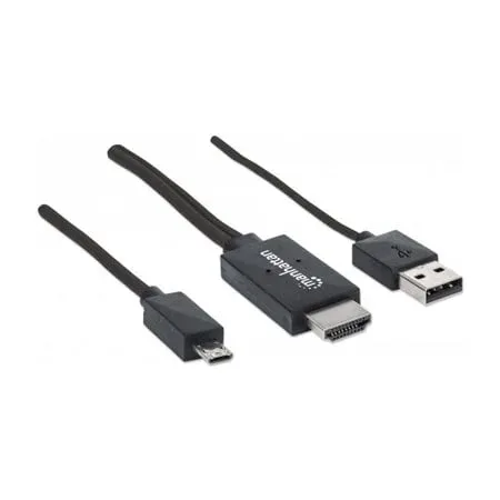 Cablu Manhattan, VGA/USB la HDMI Feminin
