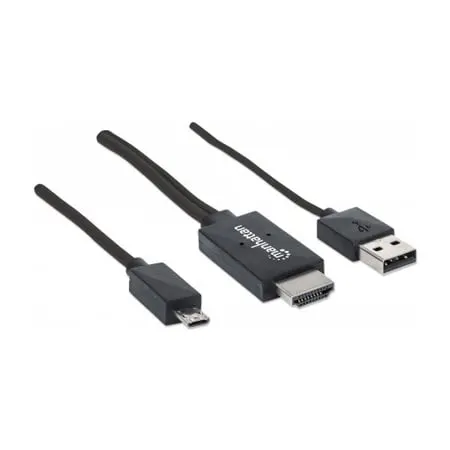 Cablu Manhattan, VGA/USB la HDMI Feminin