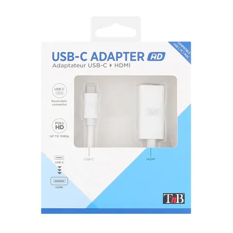 Adaptor TNB, USB type C la HDMI, port Ethernet