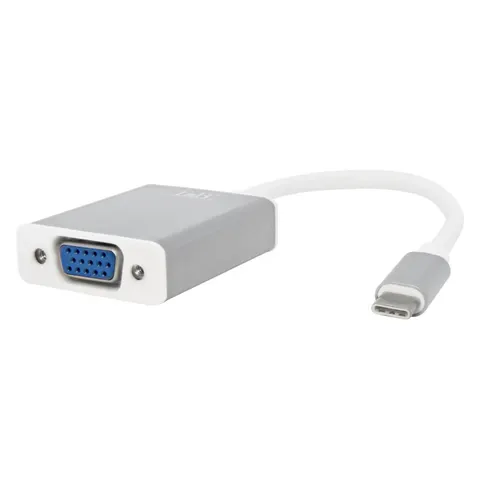 Adaptor TNB, USB type C la VGA, 2 porturi Ethernet
