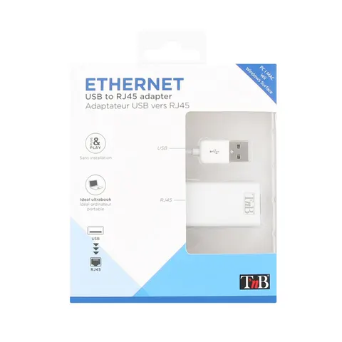 Adaptor TNB USB A la RJ45, port Ethernet
