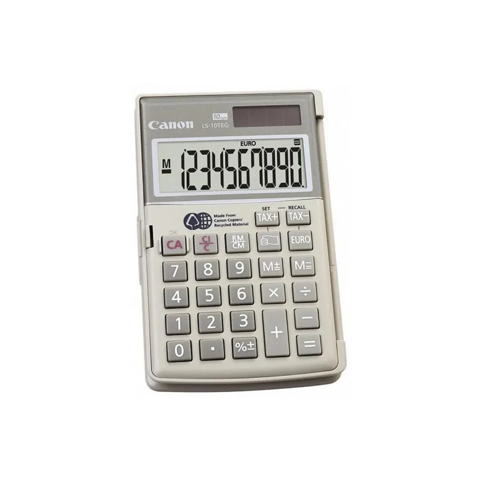 Calculator Canon LS10TEGDBL, portabil, 10 cifre, gri