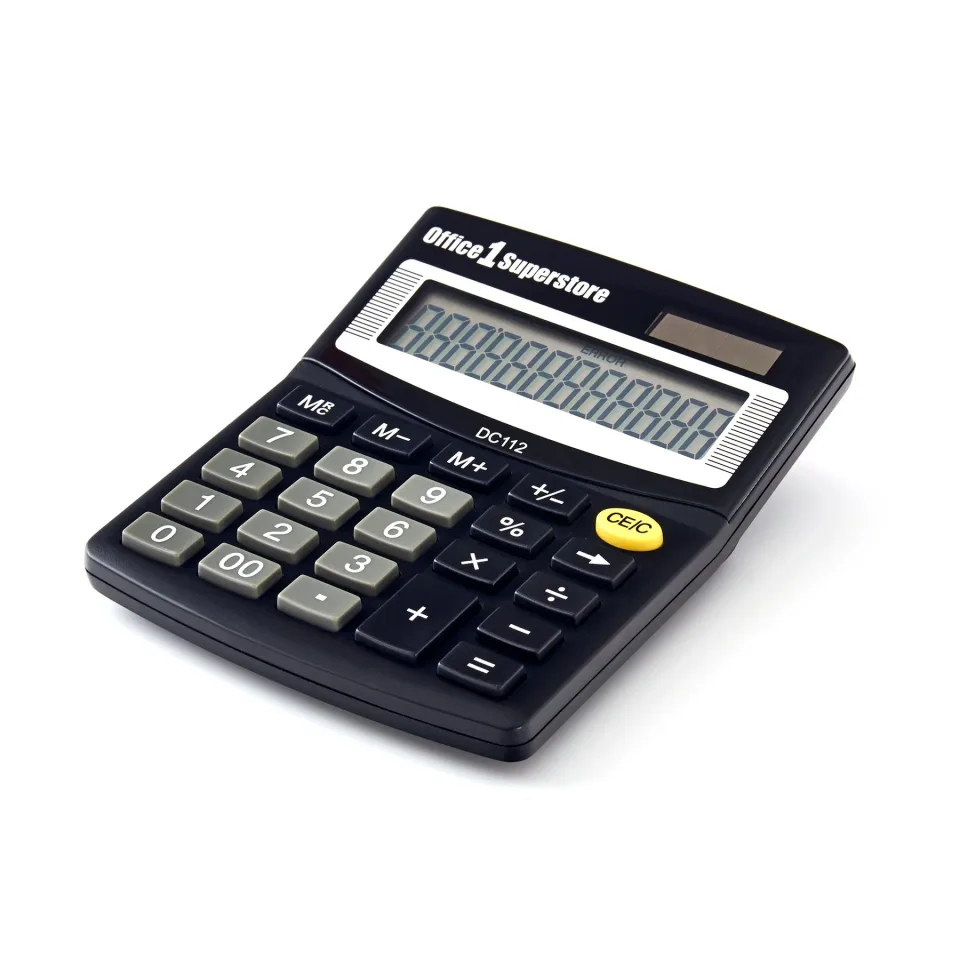 Calculator de birou Office 1 DC112, 12 cifre, negru