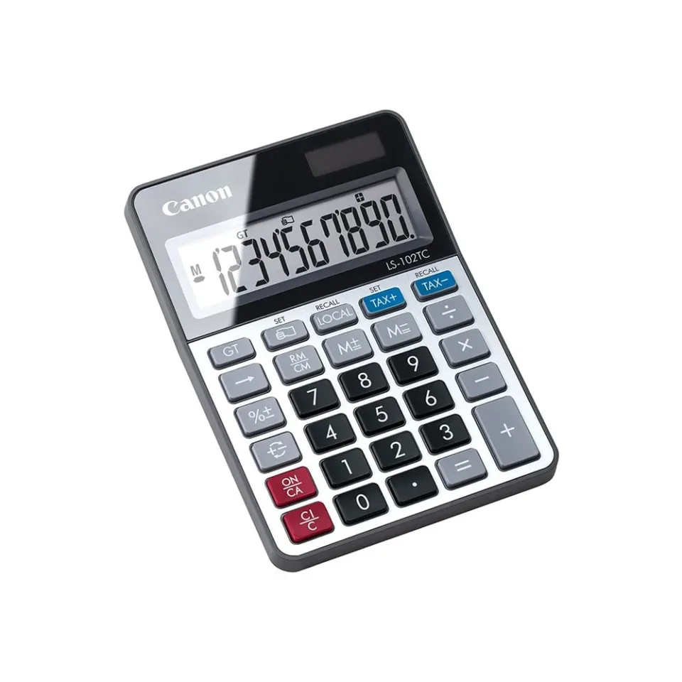Calculator desktop Canon LS-102TC, 10 cifre, gri