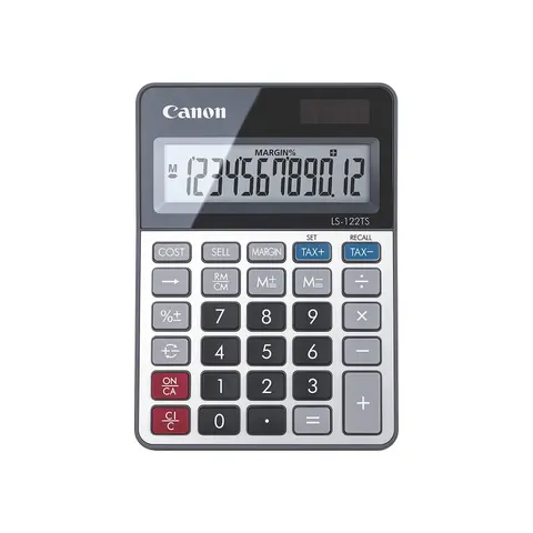 Calculator de birou Canon LS-122TSDBL, 12 cifre, gri