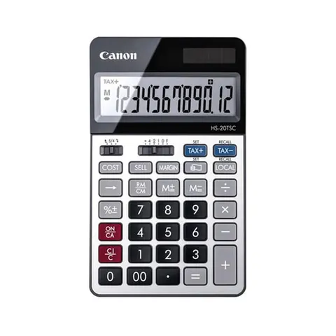 Calculator de birou Canon HS-20TSCDBL, 12 cifre, gri