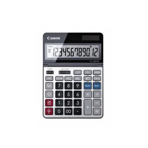 Calculator de birou Canon TS-1200TSCDBL, 12 cifre, gri