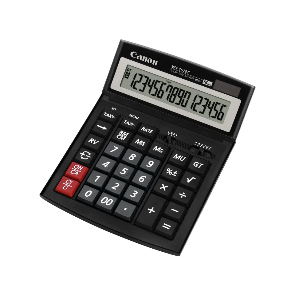 Calculator de birou Canon WS-1610T, 16 cifre, negru