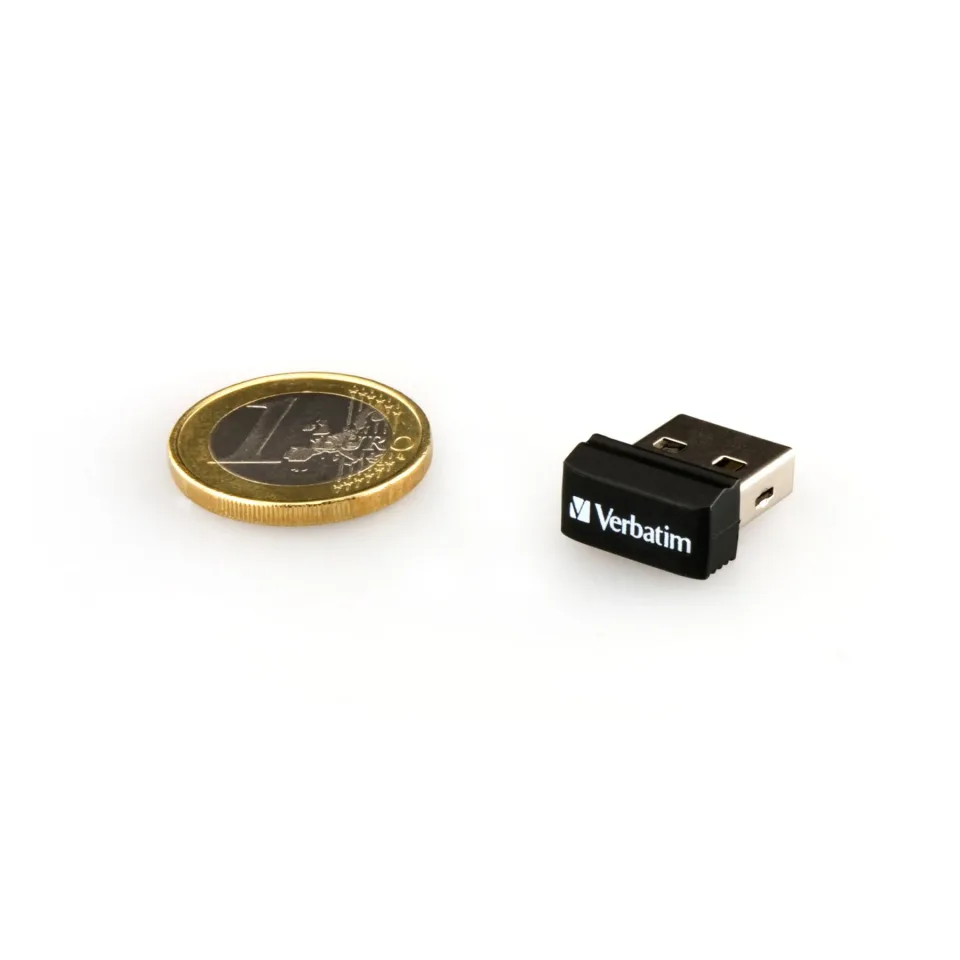 Memorie flash USB Verbatim Nano, USB 2.0, 16 GB, negru