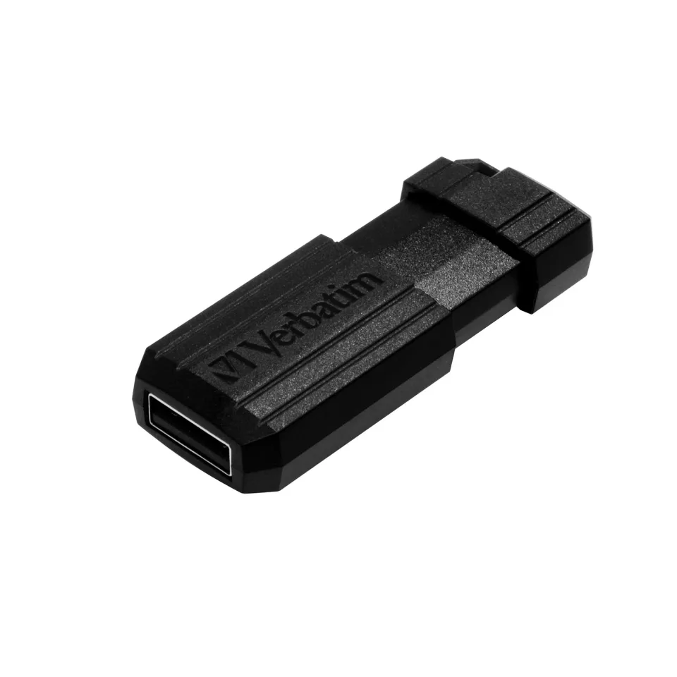 Memorie flash USB Verbatim Pinstripe, USB 2.0, 16 GB, negru