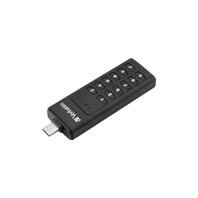 Memorie flash USB Verbatim, Keypad Secure, USB Type-C 3.2, 32 GB, negru