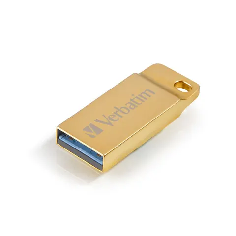 Memorie USB Flash Verbatim Metal Executive, USB 3.2, 64 GB, Aurie