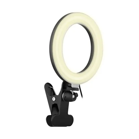 Inel luminos pentru monitor TNB Influence, LED, 6'', alb-negru