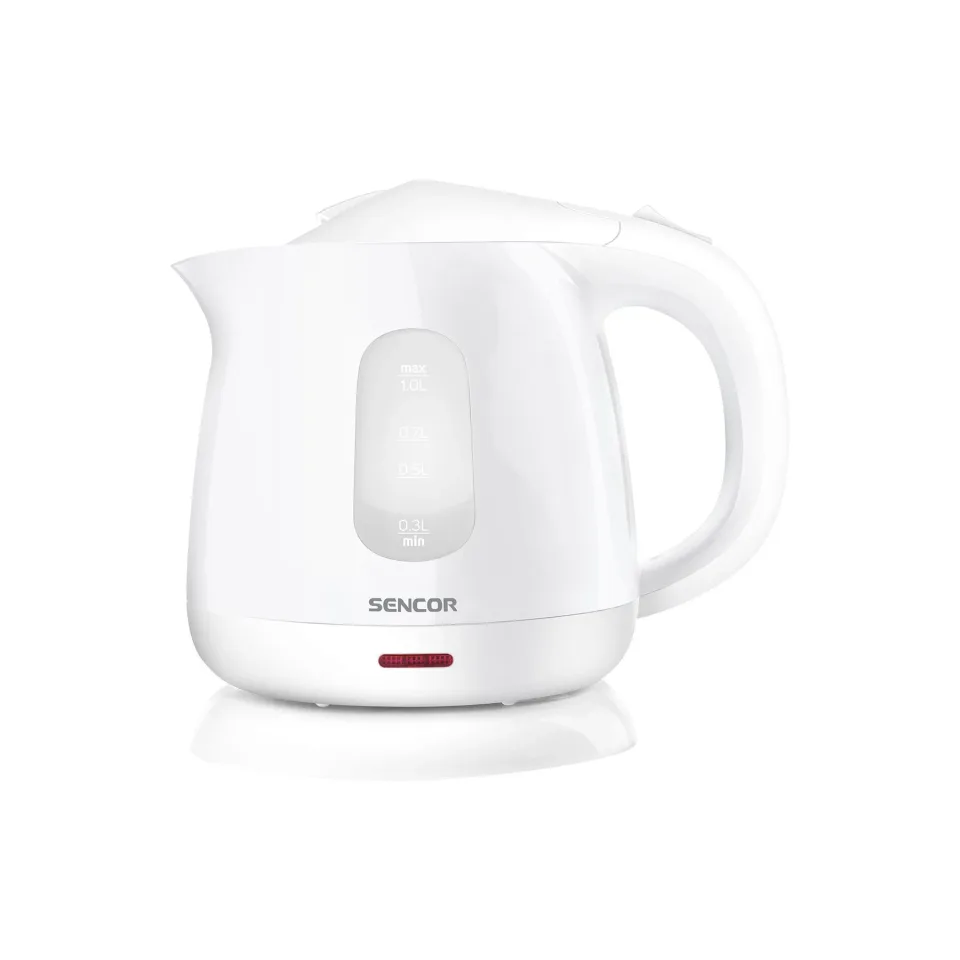 Fierbător electric de apă Sencor SWK 1010WH, alb, 1 L, 1100 W