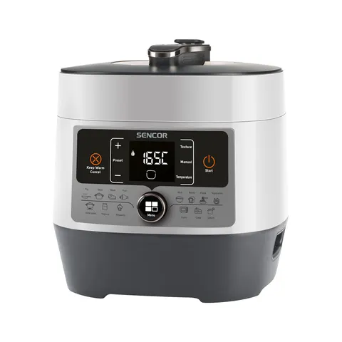 Multicooker Sencor SPR 3600WH, sub presiune, cu 14 programe, 5.5 L, 1000 W, 220V