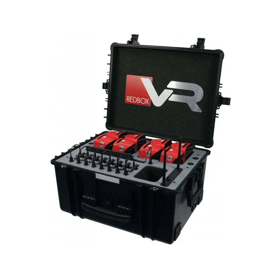 Ochelari pentru realitate virtuală RedboxVR, cu router, 8 unități