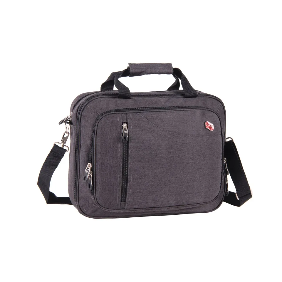 Geantă pentru laptop Pulse Casual Cationic, 15.6'', gri închis