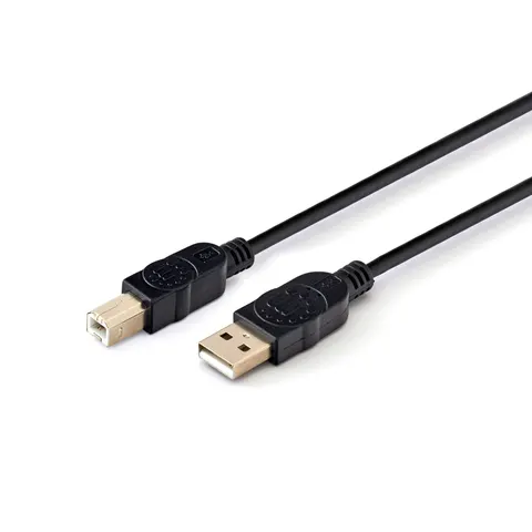 Cablu Manhattan, USB 2.0 A Male/USB 2.0 B Male, 3 m, USB Type A, USB Type B