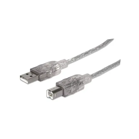 Cablu Manhattan, USB 2.0 A tată/USB 2.0 B tată, 5 m, USB Type A, USB Type B